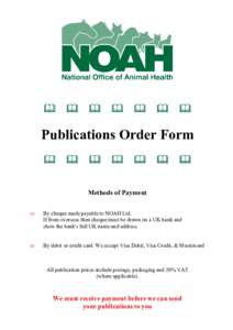   Publications Order Form   
