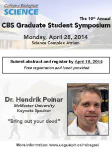 The 10th Annual 
  CBS Graduate Student Symposium