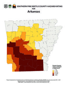 NIDRM[removed]Southern Pine Beetle county hazard rating map for Arkansas