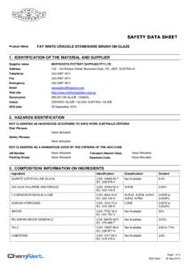 Occupational safety and health / Median lethal dose / Material safety data sheet / Dose / Globally Harmonized System of Classification and Labelling of Chemicals / Asbestos / Health / Safety / Toxicology