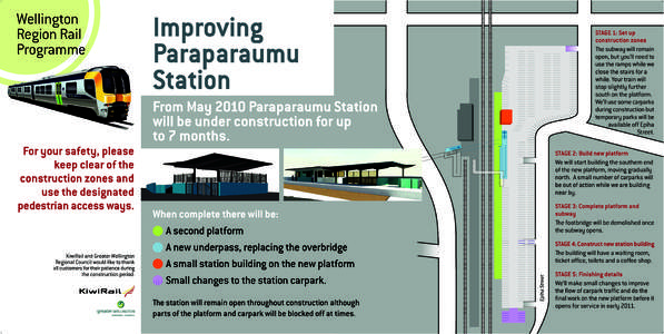 Wellington Region Rail Programme Improving Paraparaumu