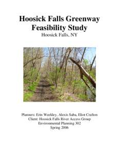 Hoosick Falls Greenway Feasibility Study