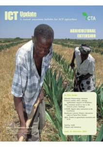 ICT  Update A current awareness bulletin for ACP agriculture  CTA