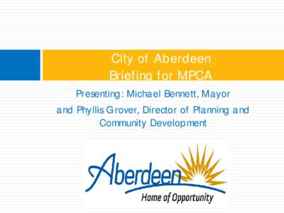 City of Aberdeen – Business Updates