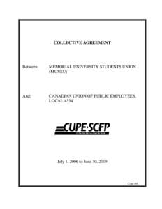 MUN and CUPE Local 4554 _MUNSU_[removed]