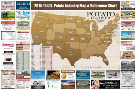 POTATOU.S. Potato Industry Map & Reference Chart GROWER  SUPERIOR DISEASE CONTROL