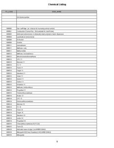 Chemical Listing PC_CODE INGR_NAME  3,4-Dichloroaniline