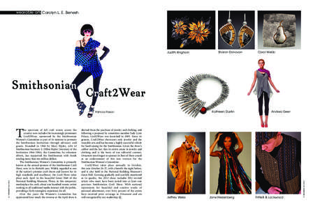 wearable arts Carolyn L. E. Benesh  Judith Kinghorn Craft2Wear Kathleen Dustin