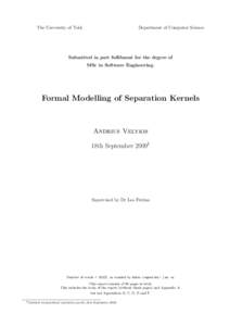 Monolithic kernels / Microkernel / Kernel / Separation kernel / Formal methods / Linux kernel / Operating system / Operating system kernels / Hybrid kernel / Computer architecture / Software / System software