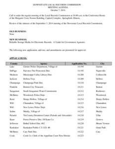 DOWNSTATE LOCAL RECORDS COMMISSION