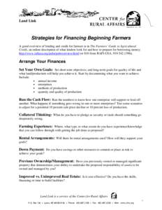 BeginningFarmer_ Financing_Strategies