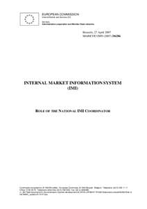 European Economic Area / Internal Market Information System