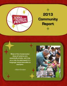 2013 Community Report Most of the fundamental ideas of science are