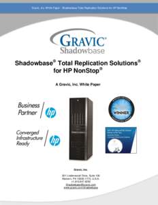 Shadowbase HP NonStop White Paper