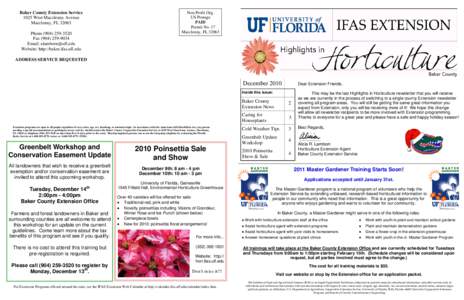 Landscape / Master gardener program / Arboretum / Gardening / Institute of Food and Agricultural Sciences / Gardener / Garden / Houseplant / Macclenny /  Florida / Land management / Geography of Florida / Geography