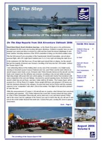 On The Step Reports from EAA Airventure Oshkosh[removed]Inside this issue: Good Good Good, Good vibrations bup bup, as the Beach Boys gave a live performance, the estimated 50,000 crowd was buzzing with good vibrations, Os