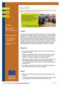 --->  EuropeAid Education Rights Awareness Raising and Empowerment Courses for