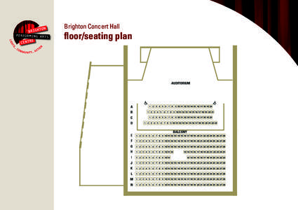 Brighton Concert Hall  floor/seating plan AUDITORIUM