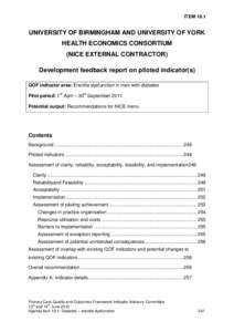 Quality and Outcomes Framework / Erectile dysfunction / Diabetes mellitus / Human behavior / Diabetes / Health / National Health Service / Medicine