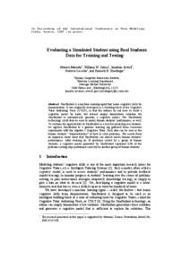 Psychology / Cognitive tutor / Problem solving / ACT-R / Skill / Cognition / Attribute Hierarchy Method / Educational psychology / Education / Mind