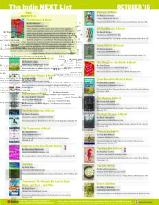 The Indie NEXT List THIS MONTH’S #1 Mercury: A Novel