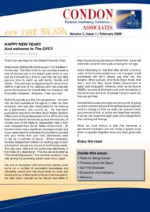 Volume 3, Issue 1 | February[removed]HAPPY NEW YEAR!! And welcome to The GFC!! By Schon G Condon RFD KSJ