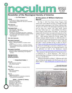 Supplement to  Mycologia VolJune 2012