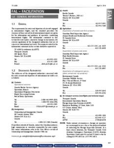 Air traffic control / Convention on International Civil Aviation / International Civil Aviation Organization / Flight plan / Airport / International airport / Aerodrome / Civil aviation / Canadian airspace / Aviation / Transport / Aviation law