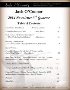 JackoConnor-Newsletter-3rdQuarter-2014.indd