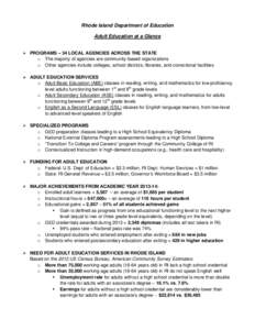 Adult education / General Educational Development / Adult learner / High school / Woodland Adult Education / Education / Educational stages / Knowledge