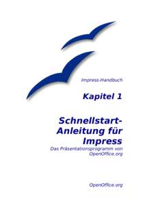 Impress-Handbuch  Kapitel 1 SchnellstartAnleitung für Impress