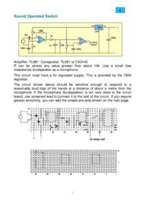 4  Sound Operated Switch out  10M