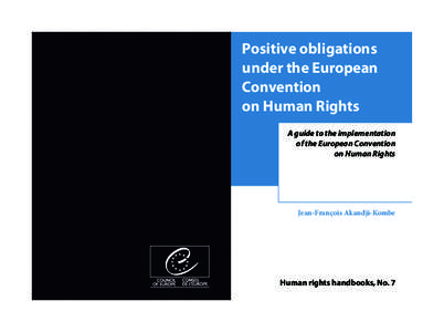 Positive obligations under the European Convention on Human Rights