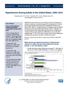 National Center for Health Statistics / Blood pressure / Antihypertensive drug / Prehypertension / Epidemiology of childhood obesity / Health / Hypertension / National Health and Nutrition Examination Survey