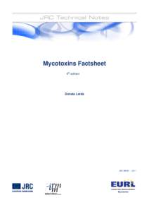Mycotoxins Factsheet 4th edition Donata Lerda  JRC[removed]