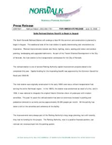 NORWALK PARKING AUTHORITY  Press Release CONTACT:  Kathryn Hebert