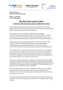 Microsoft Word - ASX Release - MNF acquires IBoss_Final