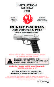Security / Firearm actions / Safety / Handgun / Trigger / Magazine / Accidental discharge / Revolver / Ruger P series / Mechanical engineering / Firearm safety / Semi-automatic pistols