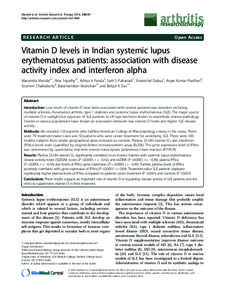 Medicine / Connective tissue diseases / Systemic lupus erythematosus / Vitamin D / Rheumatoid arthritis / Interferon / Autoantibody / Lupus erythematosus / Hypovitaminosis D / Anatomy / Health / Autoimmune diseases