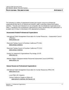 Microsoft Word - Appendix C-Professional Organizations-Sept2003.doc