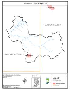 Lauramie Creek WMP 4-50 Mulberry CLINTON COUNTY  TIPPECANOE COUNTY