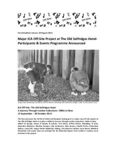 Microsoft Word - ICA Off Site Old Selfridges Hotel Press Release_20 August