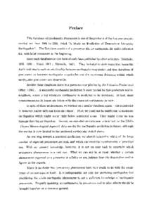 Preface      This Database of Earthquake Precursors is one of the products of the five．year project， carried out from1984to1988，titled“A Study on Prediction of De