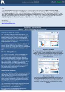 visualise | communicate | ENGAGE    eBulletin August 2008