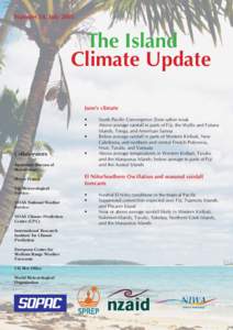 Number 58, July[removed]The Island Climate Update June’s climate •