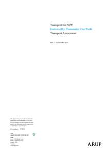 Holsworthy Car Park Extension Transport Assessment