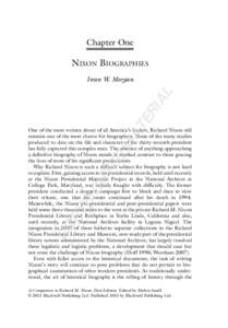 Chapter One  NIXON BIOGRAPHIES TE