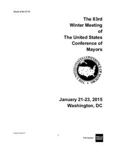 Draft of[removed]The 83rd Winter Meeting of The United States