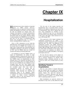 USRDS 1995 Annual Data Report  Hospitalization Chapter IX Hospitalization