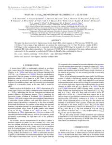 The Astrophysical Journal Letters, 726:L19 (5pp), 2011 January 10  Cdoi:L19
